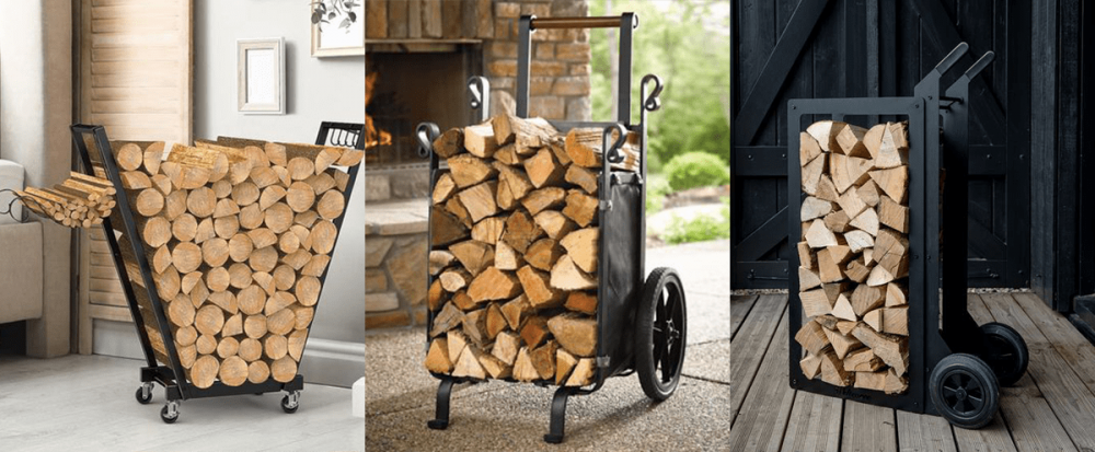 firewood rolling cart