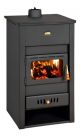 Poêle à bois avec plaque de cuisson en fonte Prity K2 CP W13, 5 kW + 10 kW